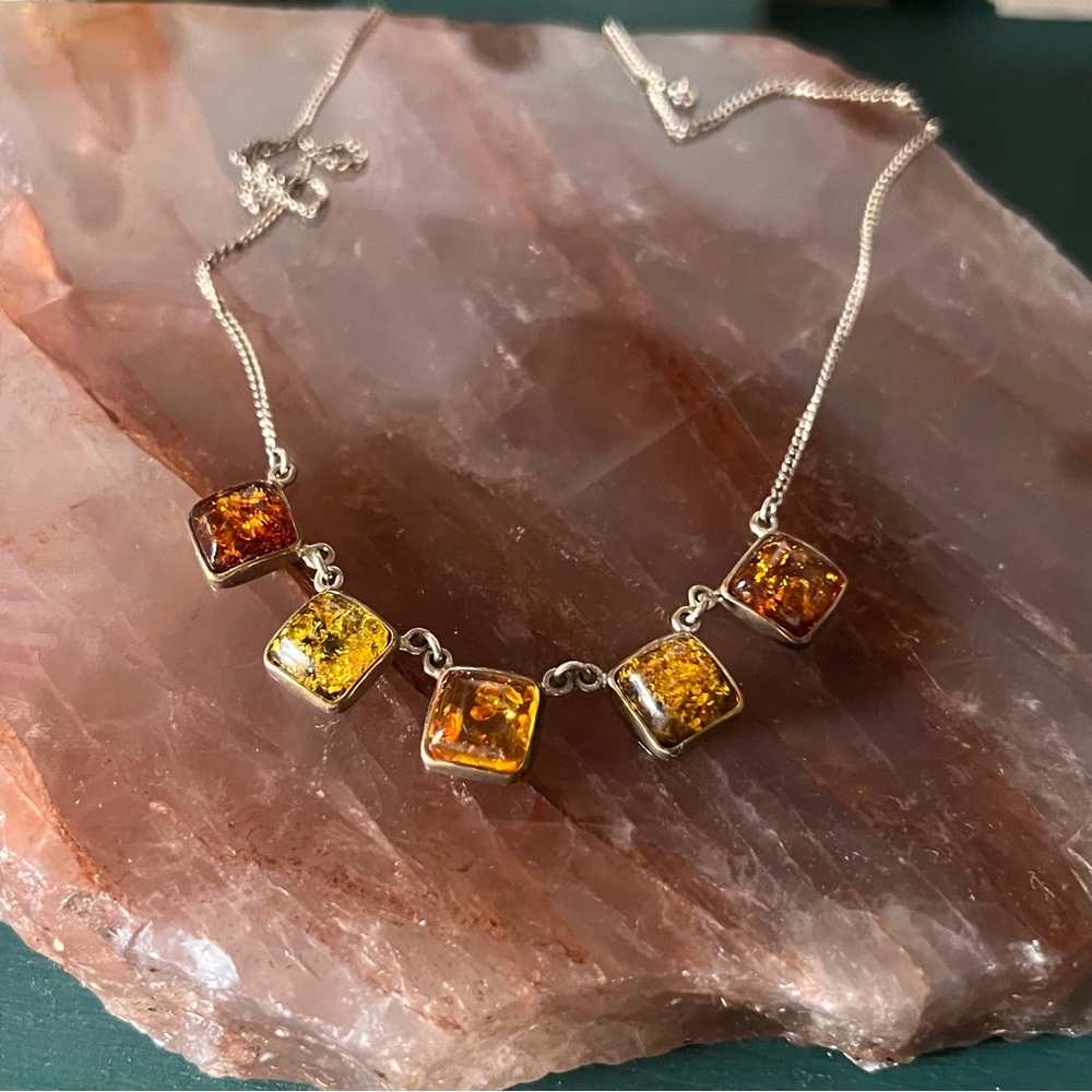 ✨Gorgeous Baltic Amber 925 Necklace✨
